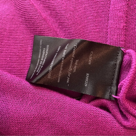 Ted Baker Magenta Waterfall Cardigan Sweater XS - Picture 8 of 10